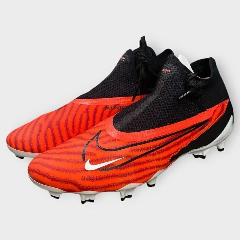Nike Phantom GX Pro DF FG Crimson Soccer Cleats DD9465-600 Mens 6.5/ Womens 8